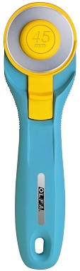 Olfa Rotary Cutter, 45mm Splash Handle, Quick Change